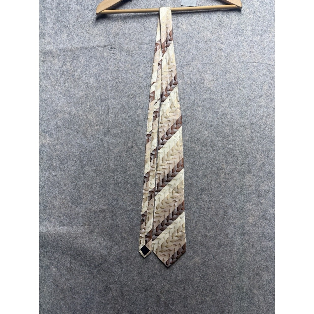 Stafford Executive 100% Silk‎ Men's Classic Ties Brown Beige  Tie